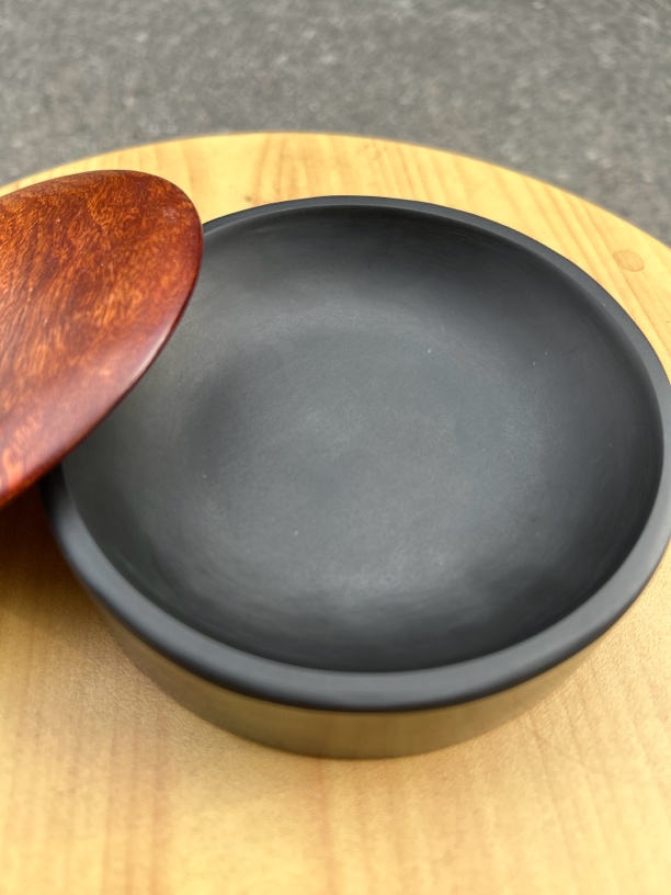 12.5cm×2.5cm（内径11cm)墨海+砚台两用中小楷砚台手工砚墨砚台