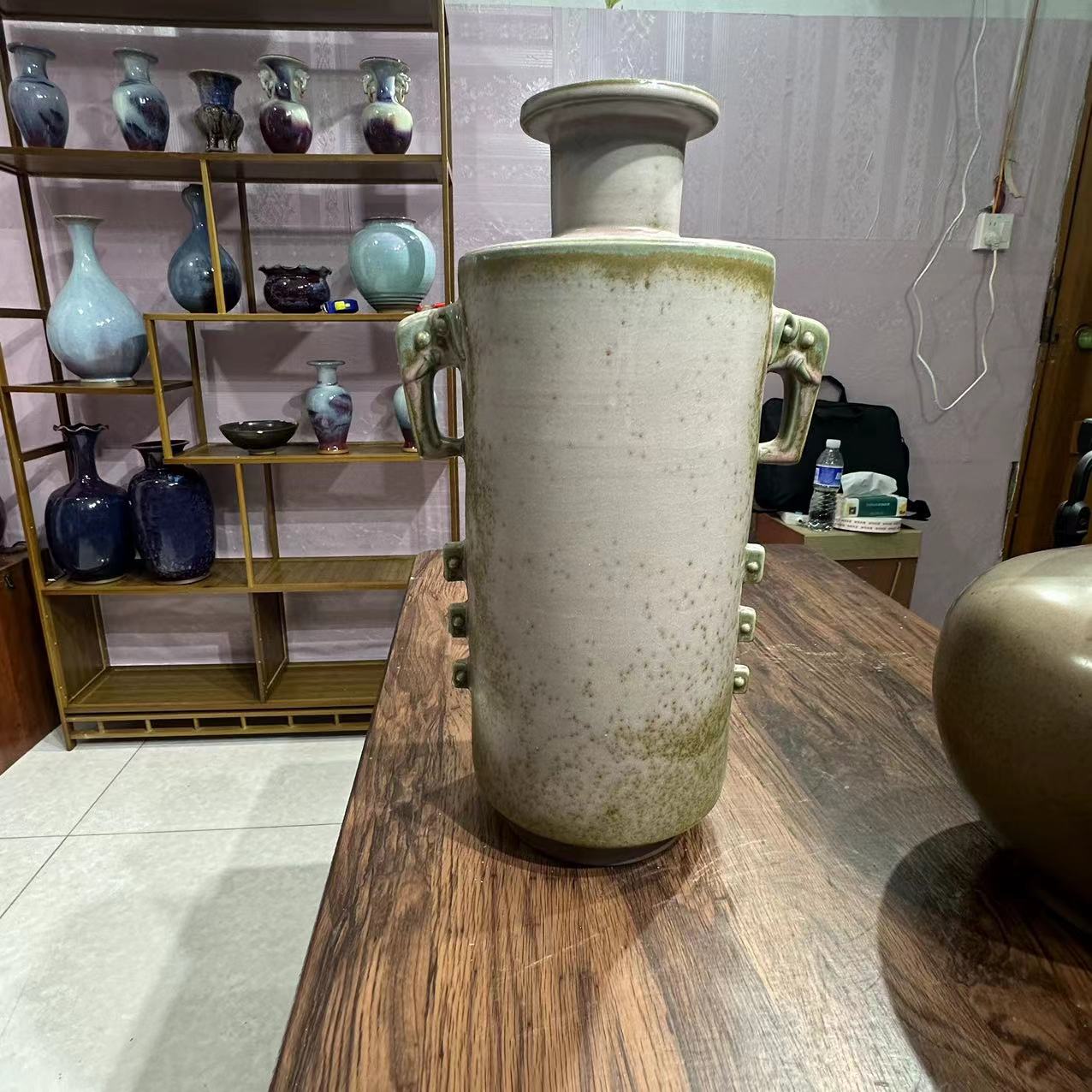 创意礼品手工拉胚象鼻尊