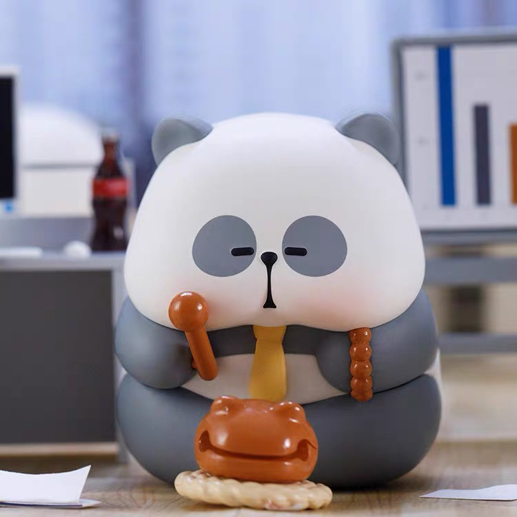 【拆盒不退】耙老师打工日记系列潮玩盲盒手办摆件熊猫礼物可爱精致
