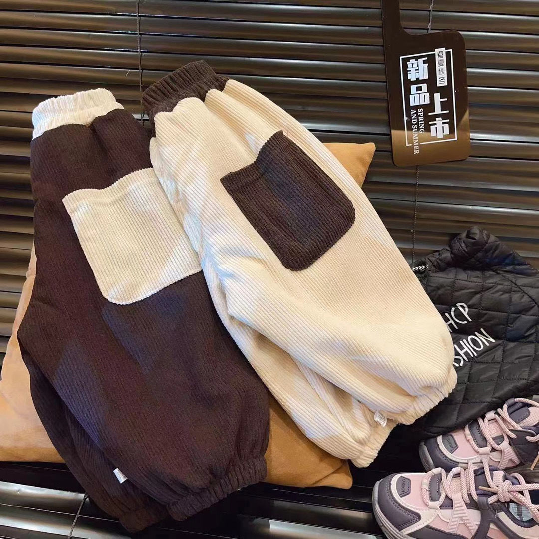 【小扬哥推荐】儿童一条过冬裤子男女童宽松加绒加厚保暖加绒冬季