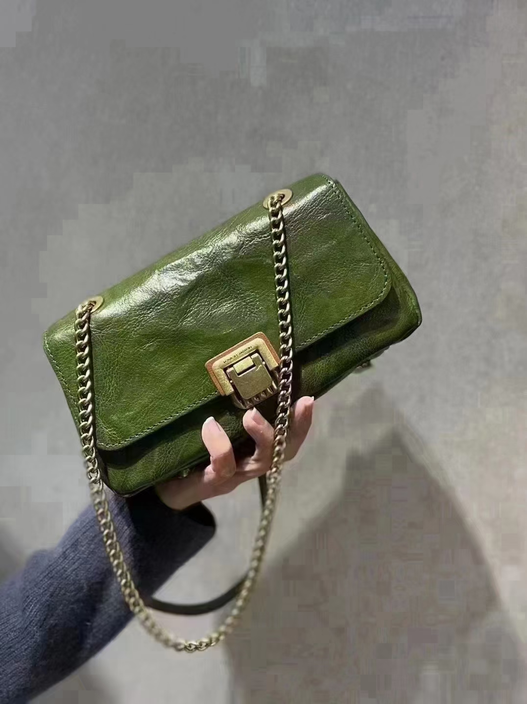 HERBAL HEAVEN/食草堂抓皱牛皮女士单肩斜挎包  眷恋-2