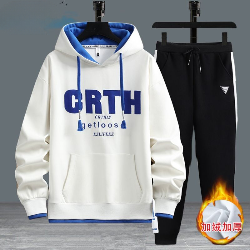 初中高中学生卫衣男孩李宁男装套装韩版秋季正品冬季运动服装训练