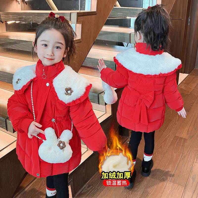 秋冬棉衣棉内胆洋气棉服保暖宝宝加厚蓄热装棉袄外套女童中长款