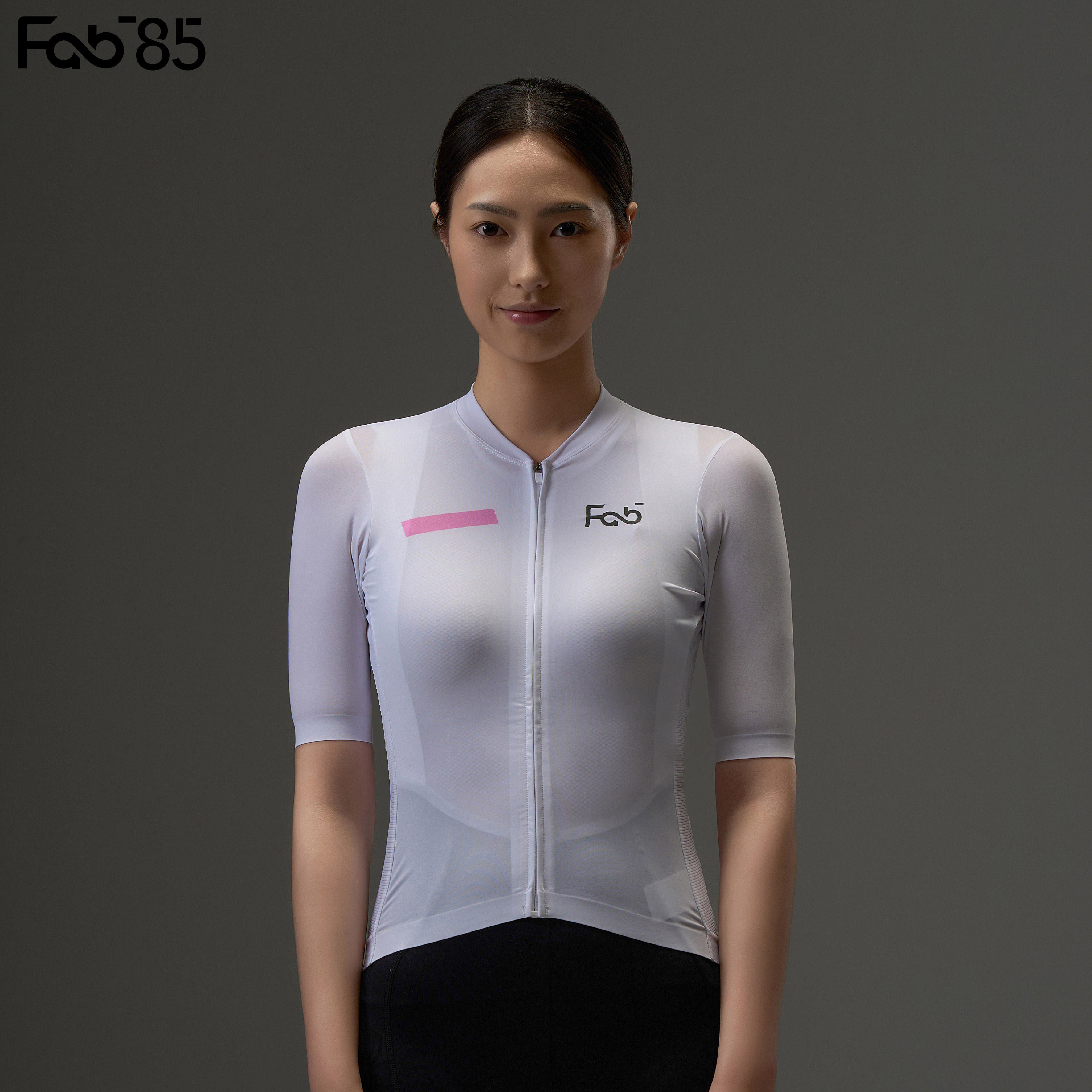 FAB85春夏印花款胶带女款短袖骑行服公路车透气夏季防晒透气速干