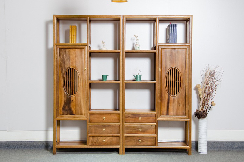 南美胡桃木博古架 卯榫 逍遥博古架