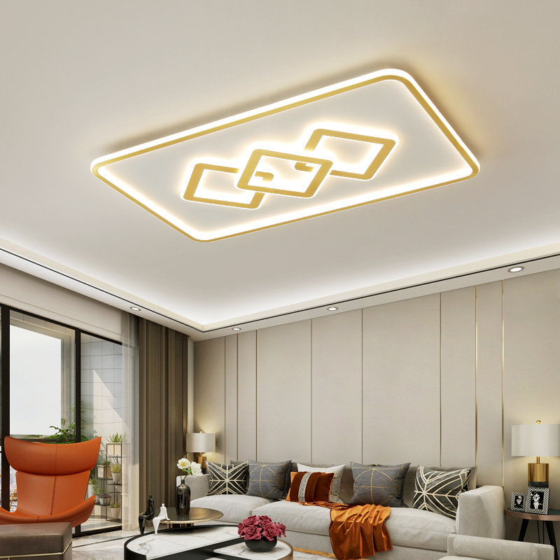 客厅全铜吸顶灯2025年新款简约现代led餐厅书房卧室大气护眼灯具