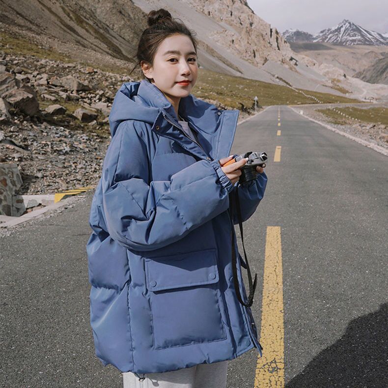 波司澄羽绒服短款棉袄女潮ins冬季2023新款羽绒棉服百搭宽松面包