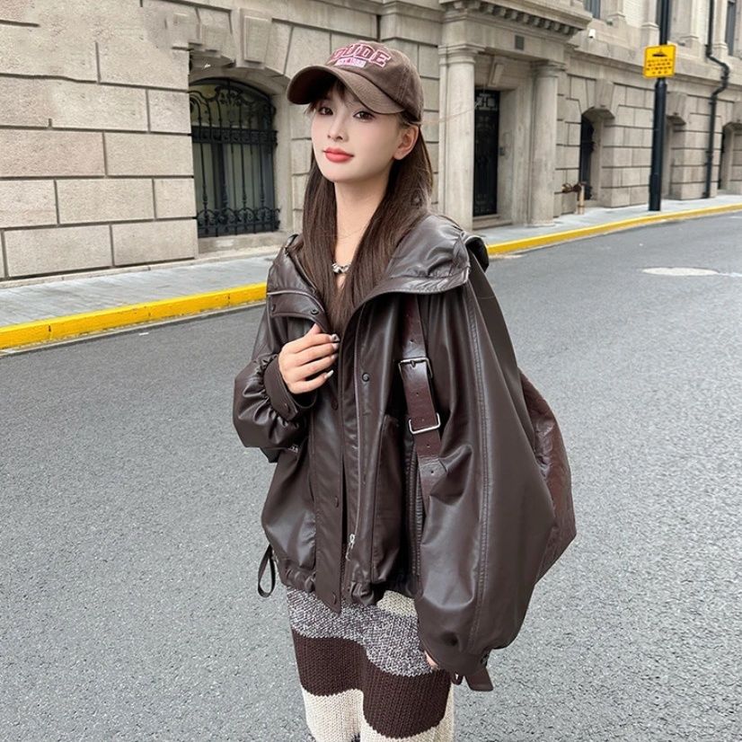 波司澄羽绒服内加羽绒2023高档休闲蛋白皮加厚韩版设计短款小个子