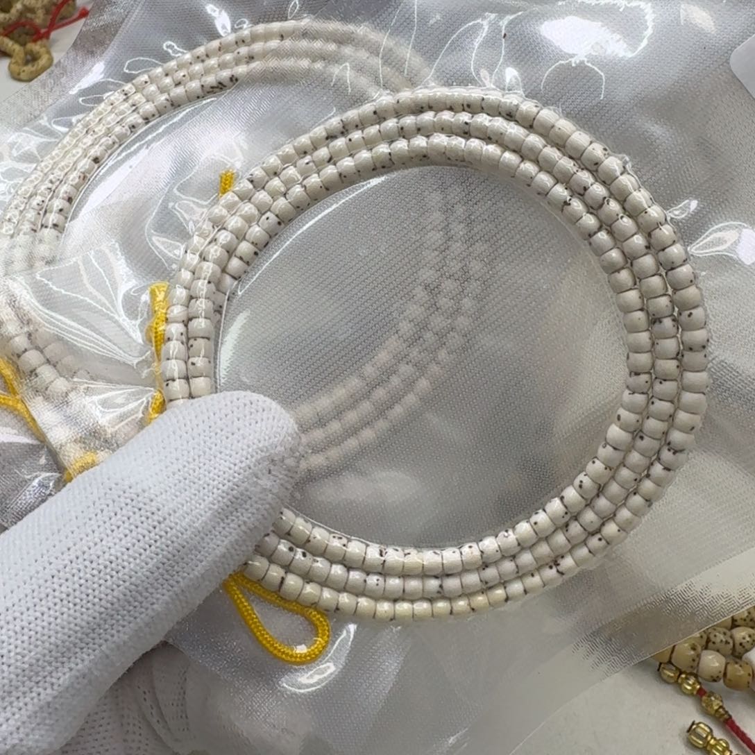 星月菩提吊坠38梵天白星月半壁4左右108