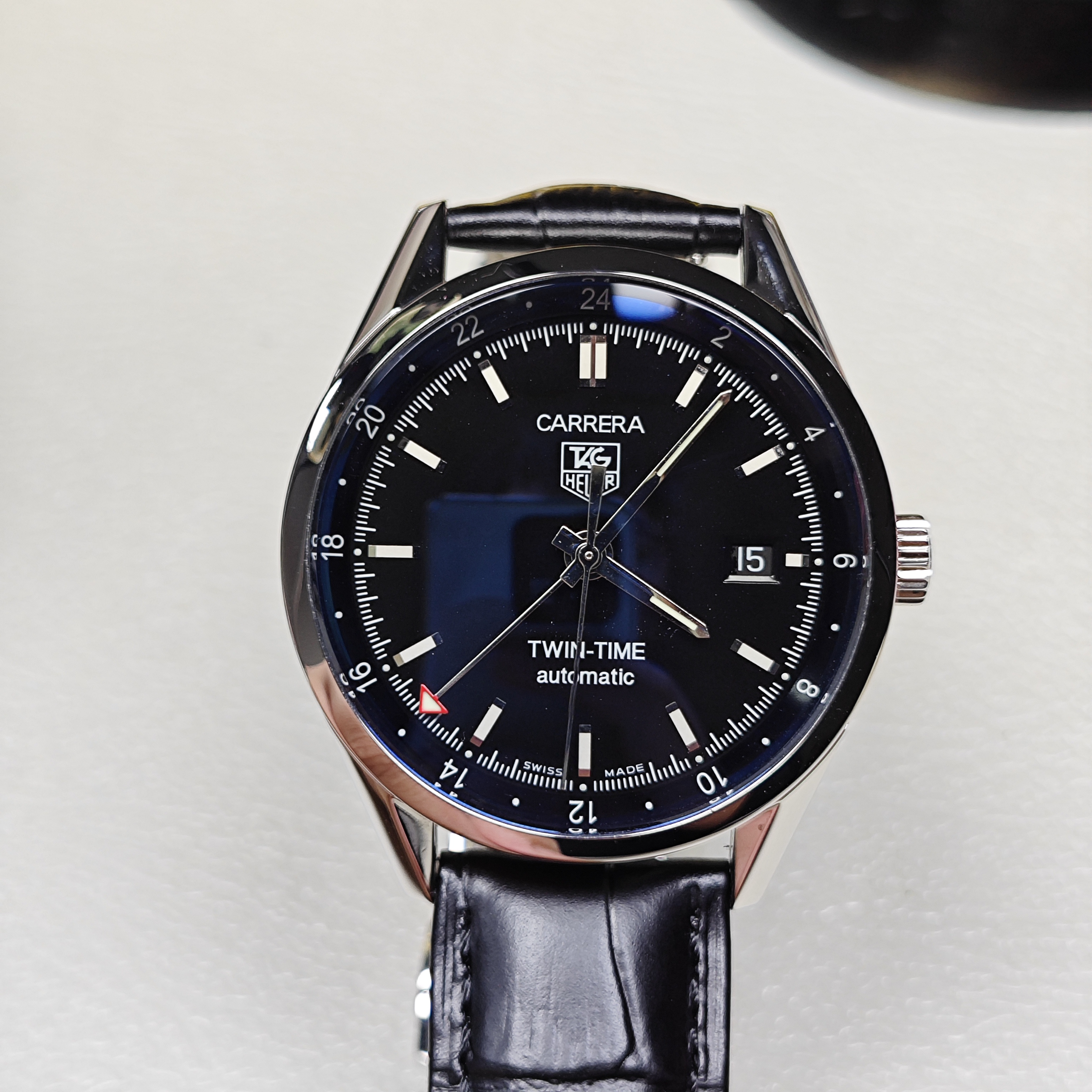 99新 TAG Heuer/泰格豪雅 卡莱拉系列/自动机械/39mm/大魔王单表