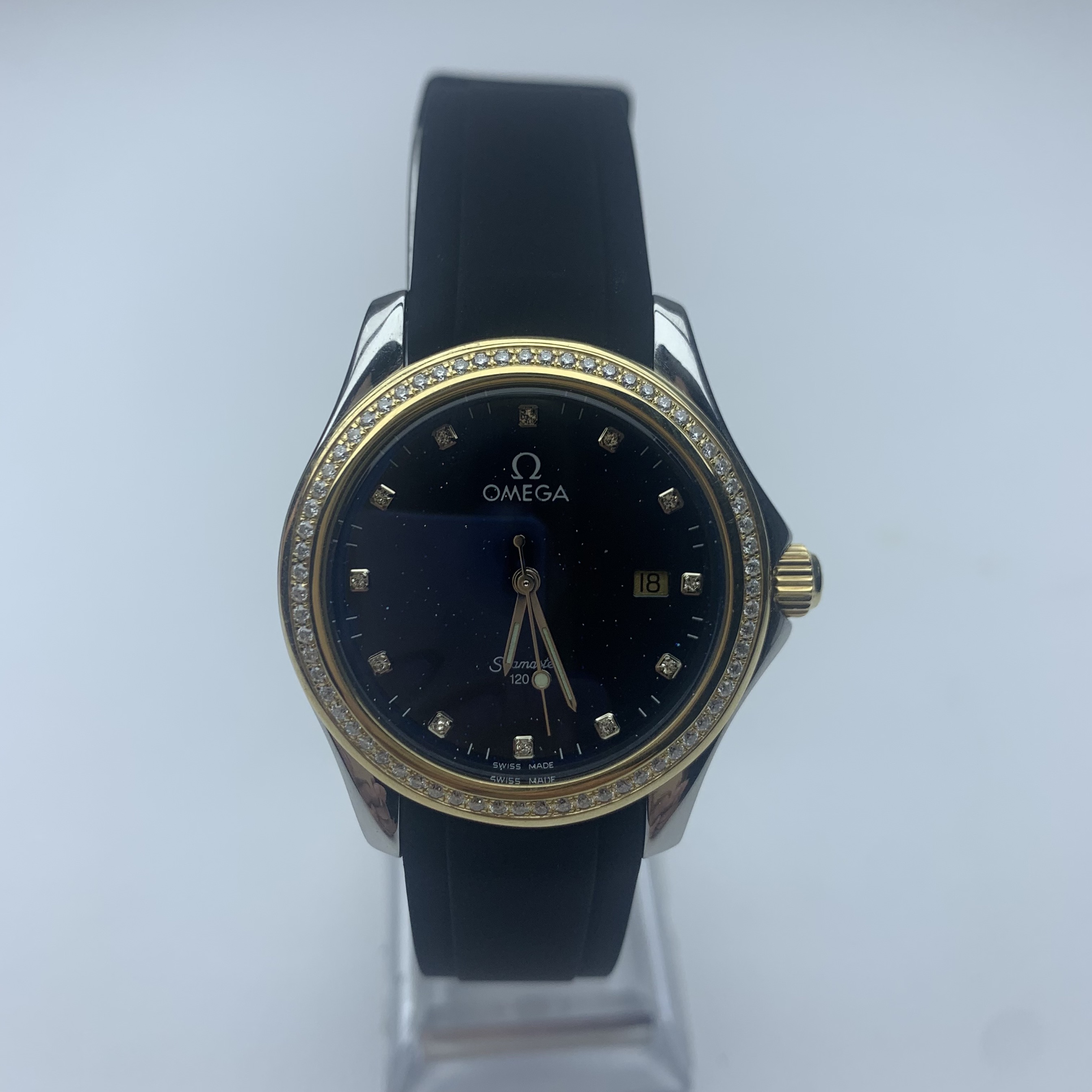 95新 Omega/欧米茄   海马系列  表径36mm 石英 金圈