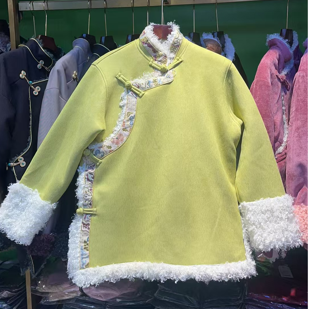 藏服民族风新款加绒加厚冬季款棉衣