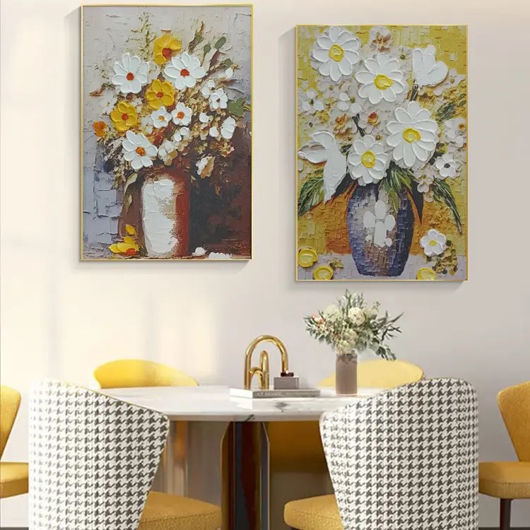 向阳花 |餐厅两联装饰画