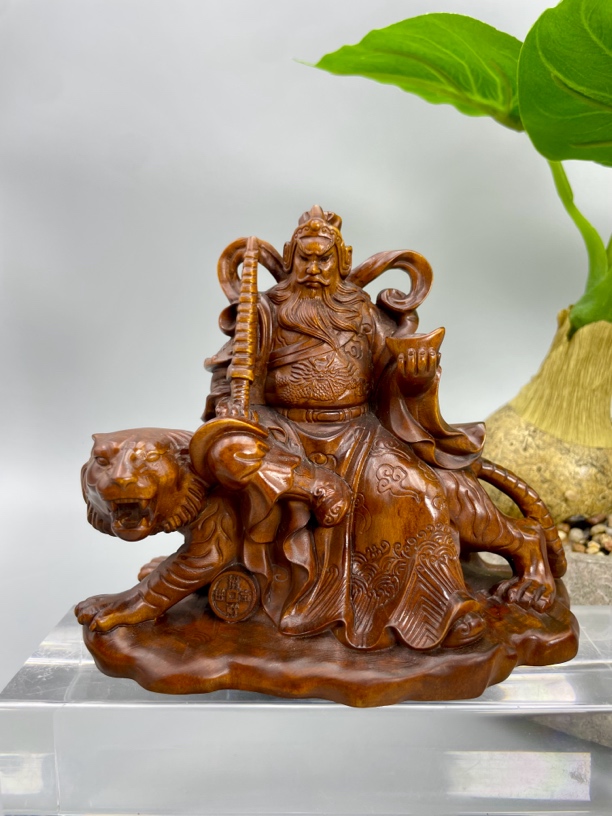 小叶黄杨木仿古（赵公明财神）