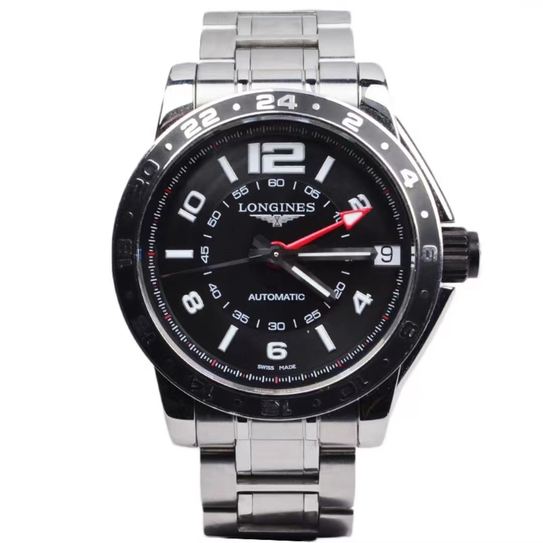 99新 Longines/浪琴 L3.668.4.56.6/运动系列海军上将/表径42
