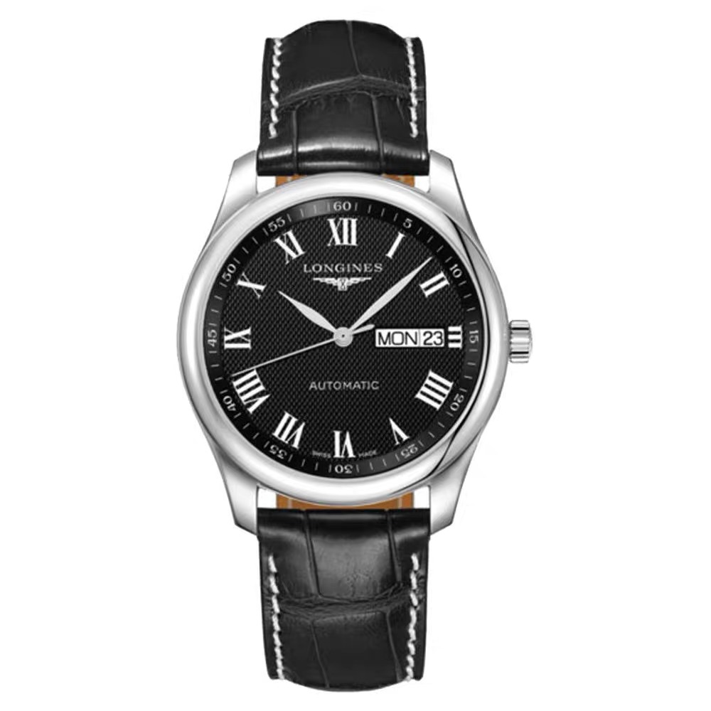 99新 Longines/浪琴 L2.910.4.51.7/名匠910双日历大年历/表径40