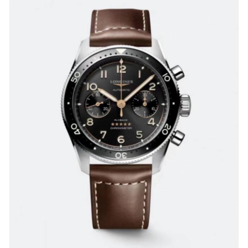 99新 Longines/浪琴 L3.821.4.53.2/先行者系列祖鲁时间/42表径