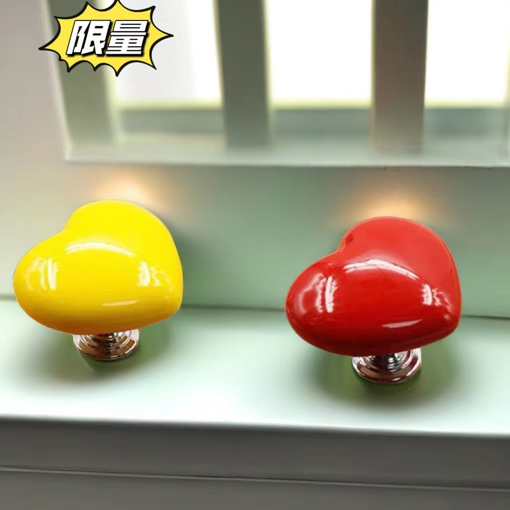 彩色心形马桶创意卫生间马桶水箱按钮辅助器时尚爱心按压器按儿童