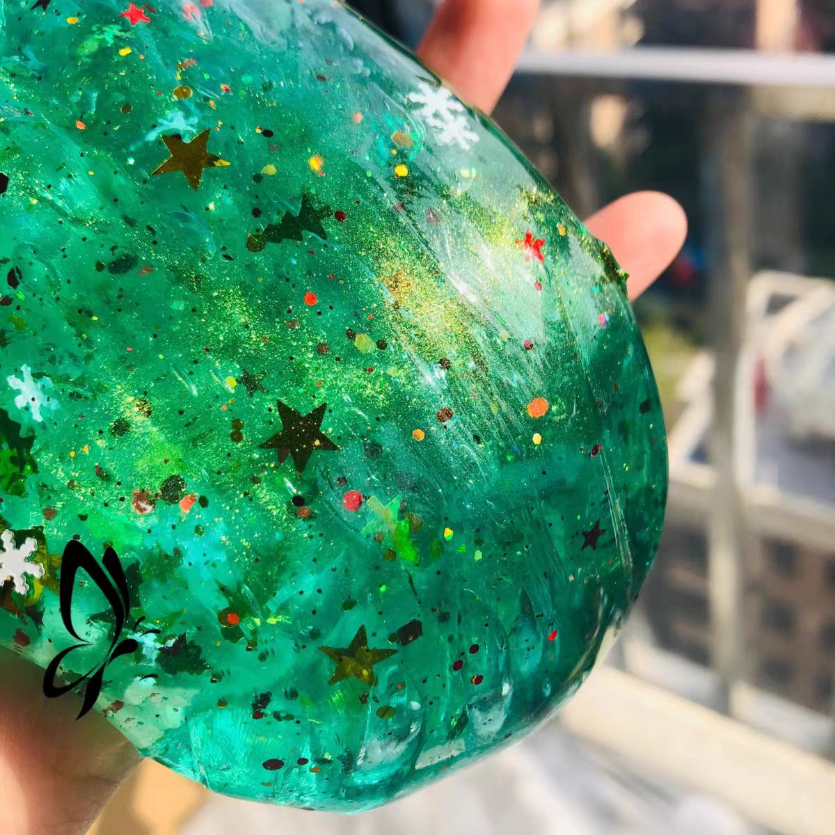 喔家小铺～绿色 红色 圣诞树  纯手工制作 儿童玩具