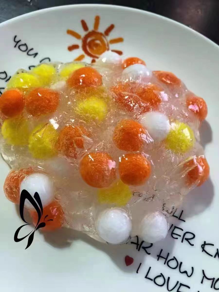 喔家小铺～毛绒球 史莱姆网红玩具 解压泥 手工制作 儿童玩具