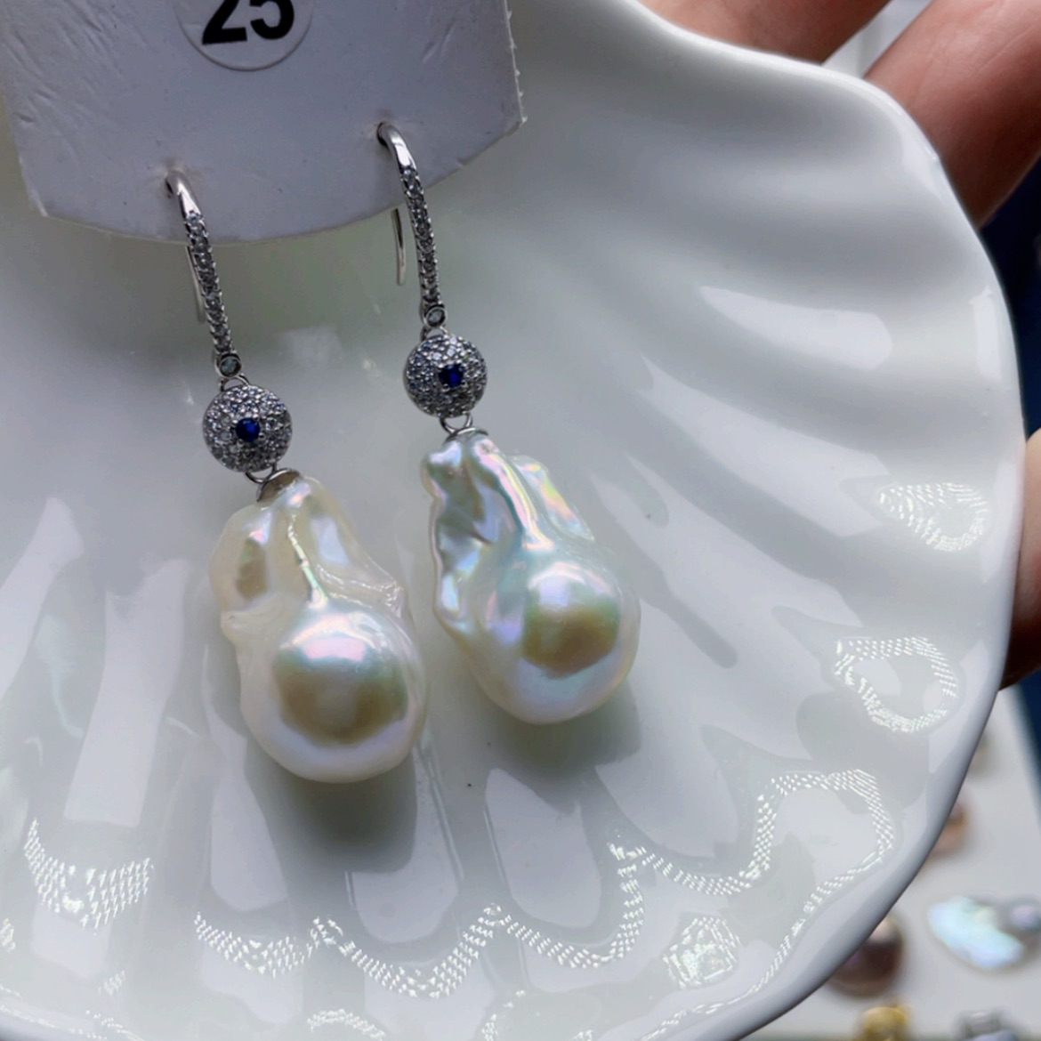 【闪购商品】淡水珍珠耳饰未镶嵌富****