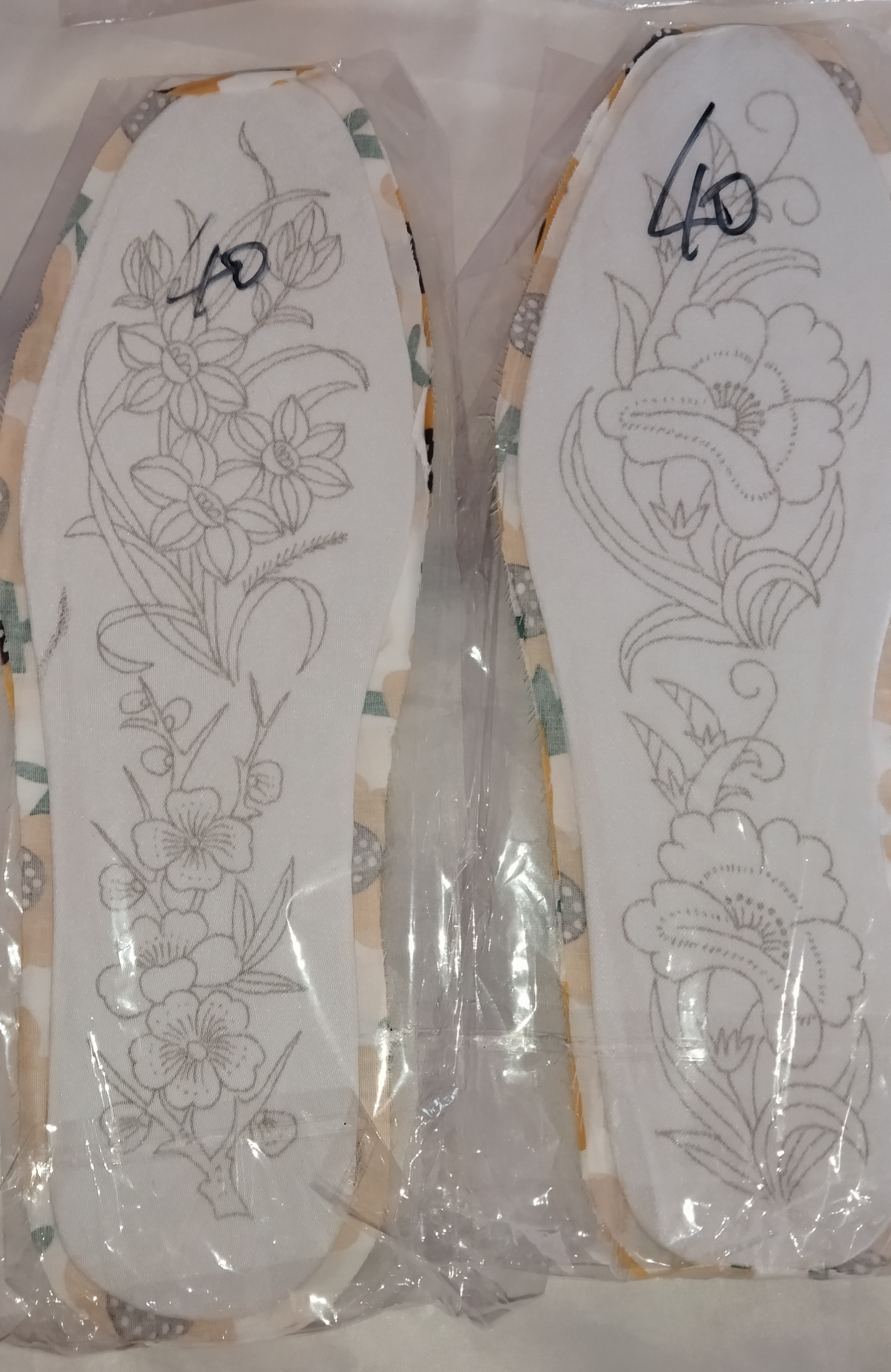 特价粘里子布的半成品鞋垫吸汗透气防臭（10双以下不发货不包邮）