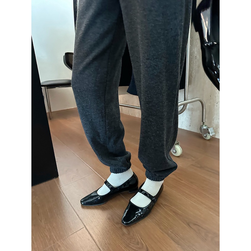 widelia2023FW显瘦慵懒风松紧腰束脚运动裤女百搭韩系卫裤933823