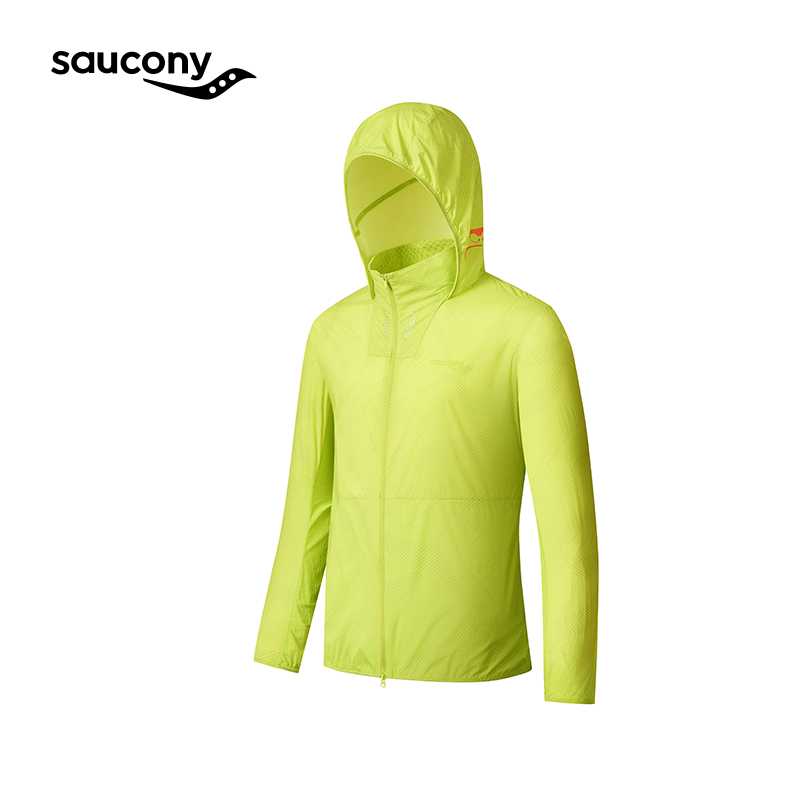 Saucony/索康尼2024春夏新款男子轻量外套防晒跑步透气舒适运动