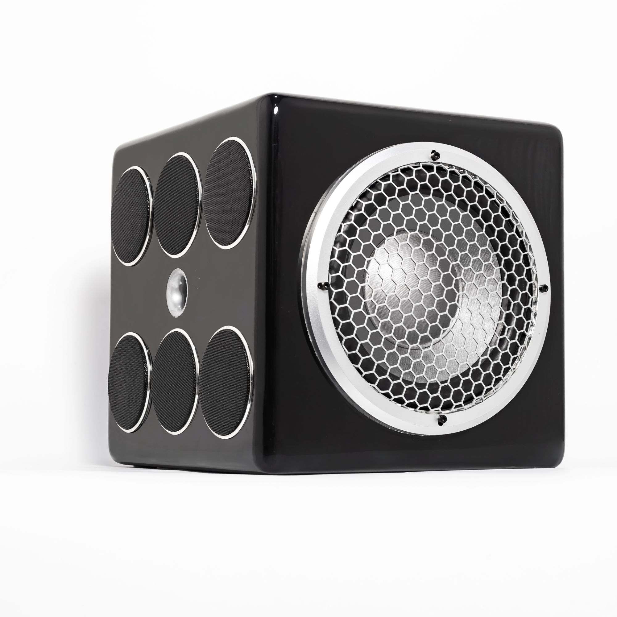 高端钢琴漆车载HiFi发烧监听级超重低音炮户外K歌演唱会超大功率