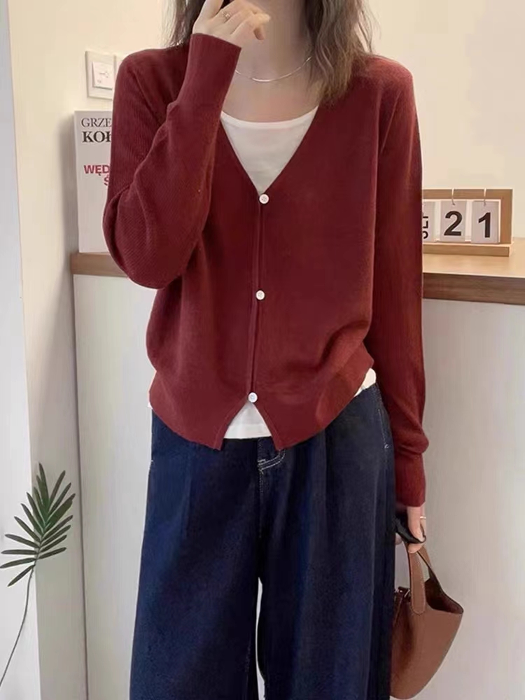 《200-300》素su女装实体店短款针织衫长袖时（非图片款）