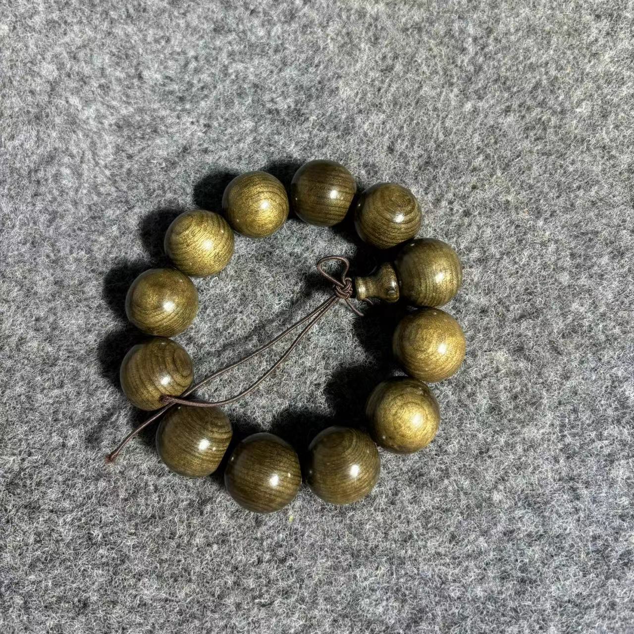 20mm阴沉木手串男女款手串顺纹