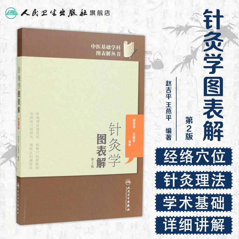 人卫针灸学图表解(第2版) 中医基础学科图表解丛书零基础初学入门