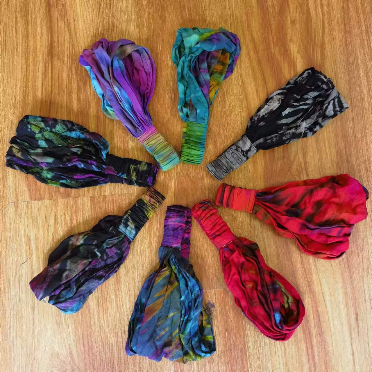 四两民族风扎染发带（直播选花色）