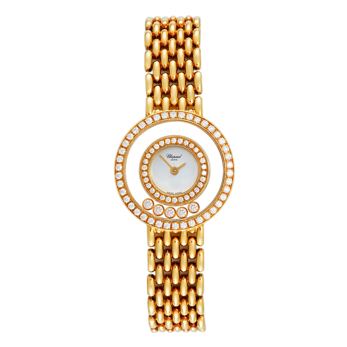 99新 Chopard/萧邦 HAPPY DIAMONDS系列205691-0001表/WHP031903
