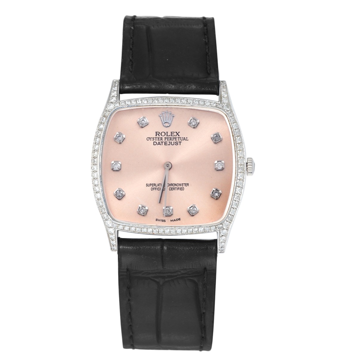 99新 Rolex/劳力士 切利尼18K白金表/后钻/WHP017647