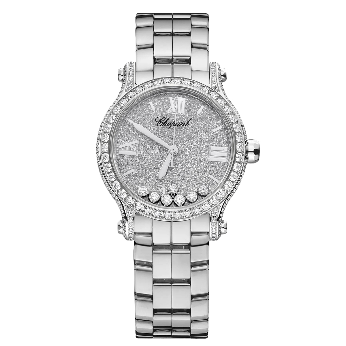 99新 Chopard/萧邦 石英机芯/278475腕表后钻满天星/WHT025624