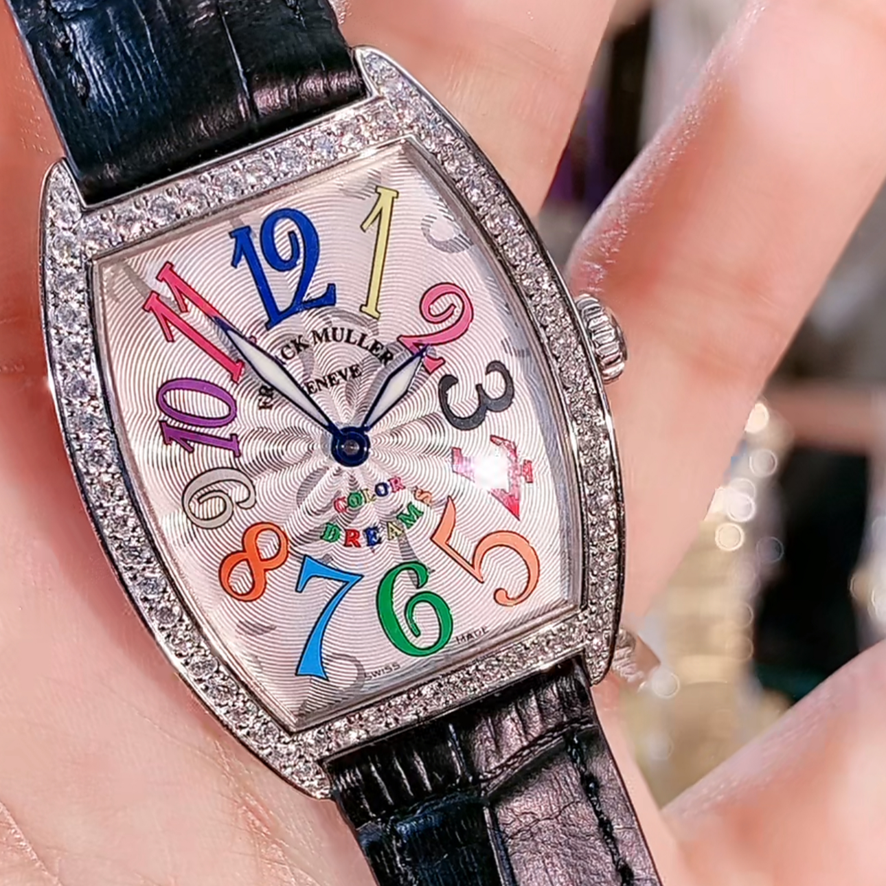 99新 Franck Muller/法兰克穆勒 7502精钢原钻/女表/WHT020839