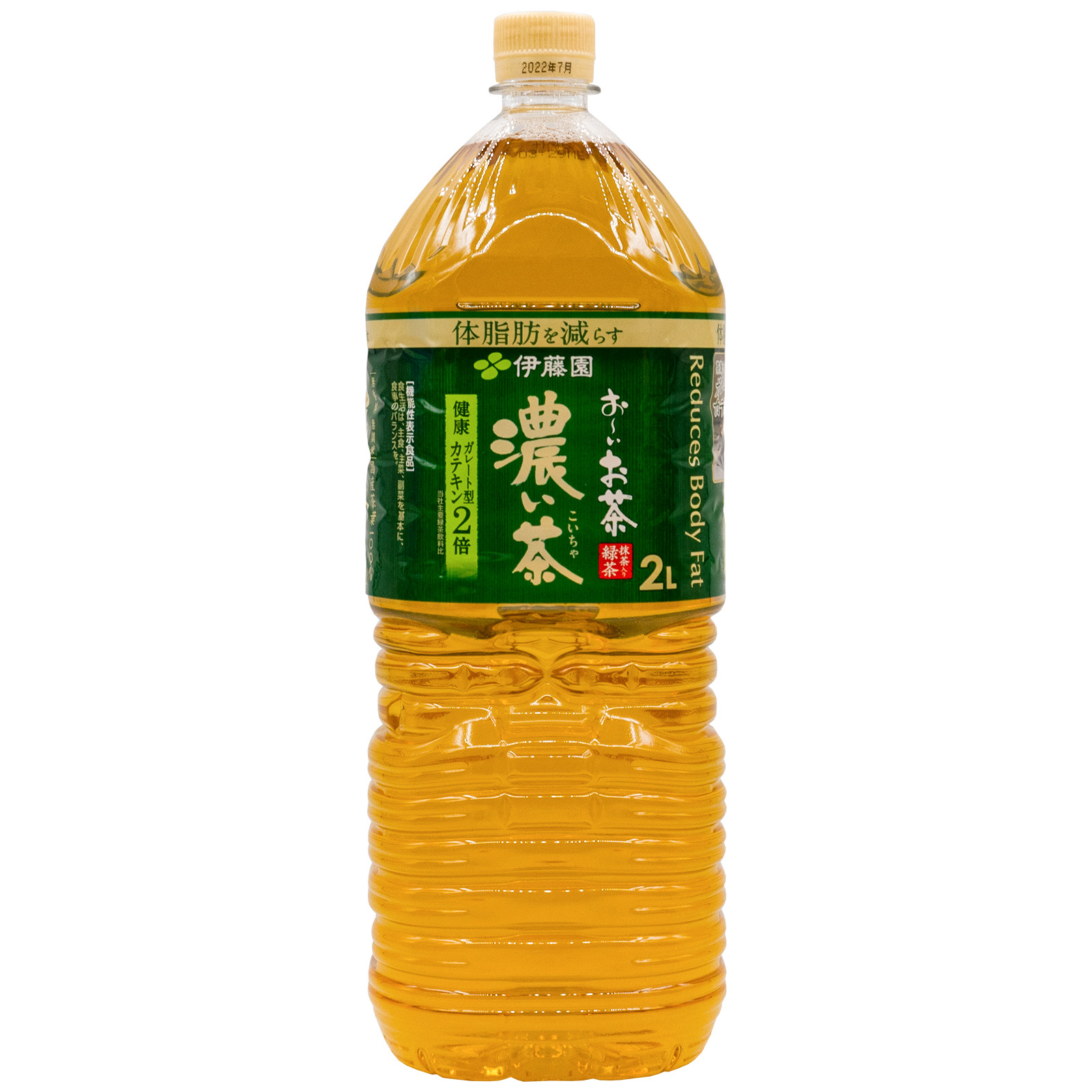 现货日本进口ITOEN伊藤园浓郁绿茶味无糖0脂超大瓶日式饮料品2L