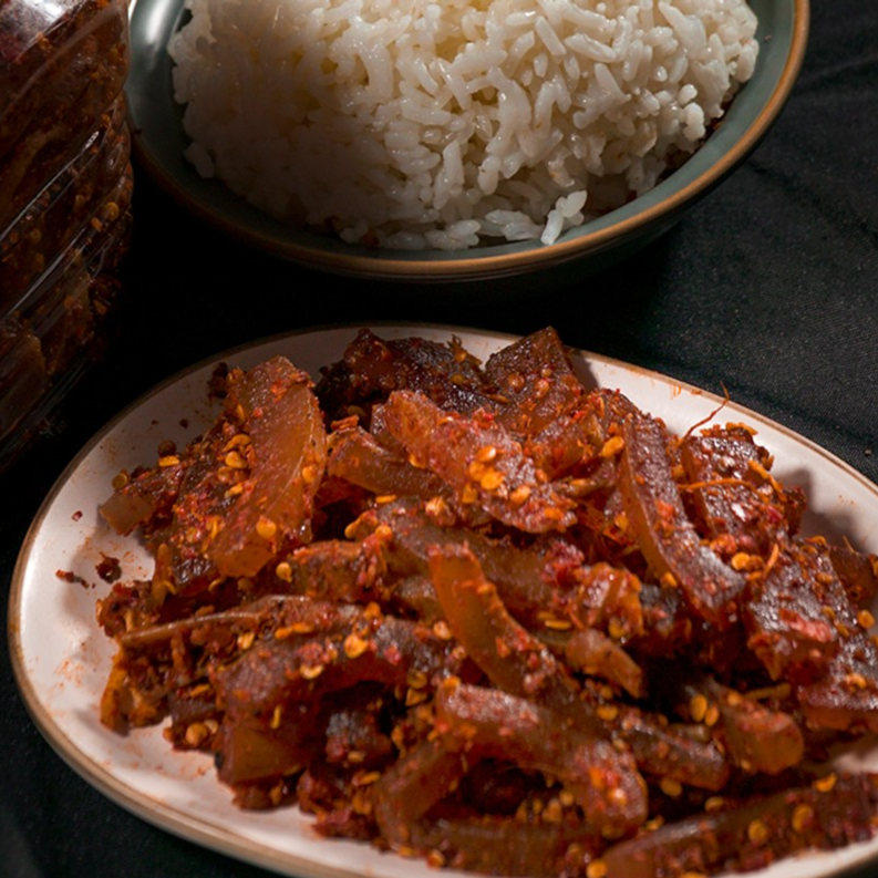 【佤姐】西盟佤族美食爽口下饭即食佤味麻辣牛皮菜根500克自制香辣