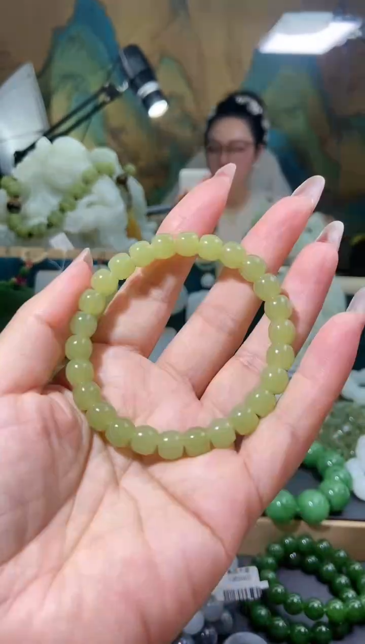【闪购商品】和田玉手串未镶嵌如意家珠宝