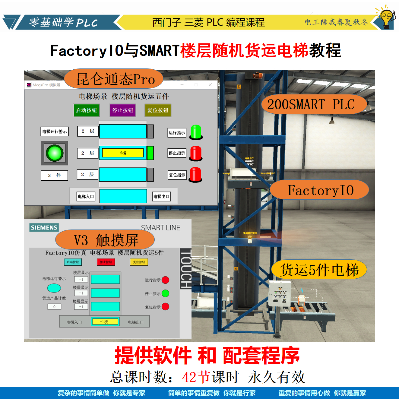 FactoryIO与SMART楼层随机货运电梯教程