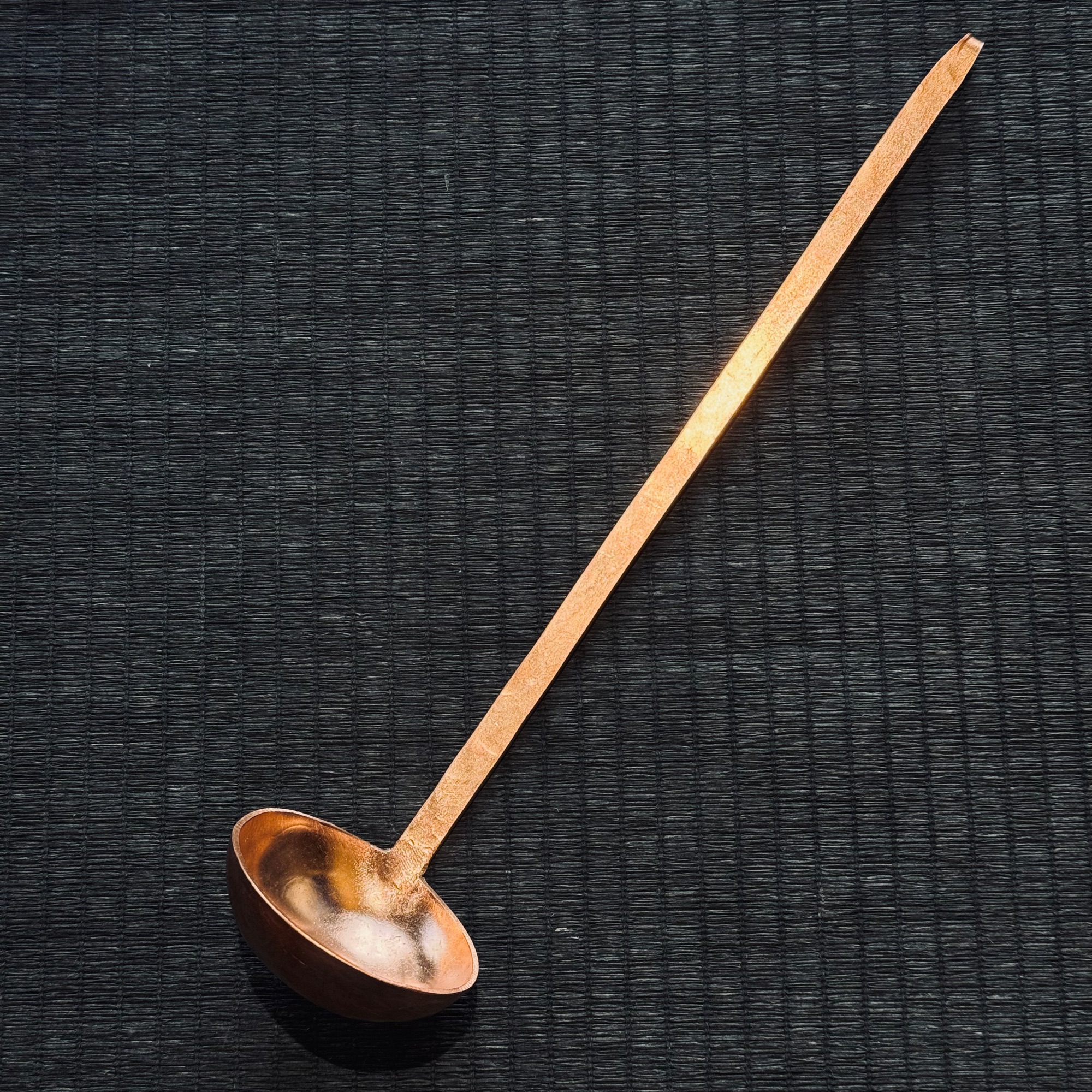 云南春喜铜纯国标T2级紫铜纯收工无涂层小巧精致铜勺汤勺