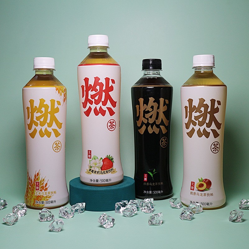 【临期】元气森林桃香乌龙燃茶500ml*5瓶装（临期24年2月后）