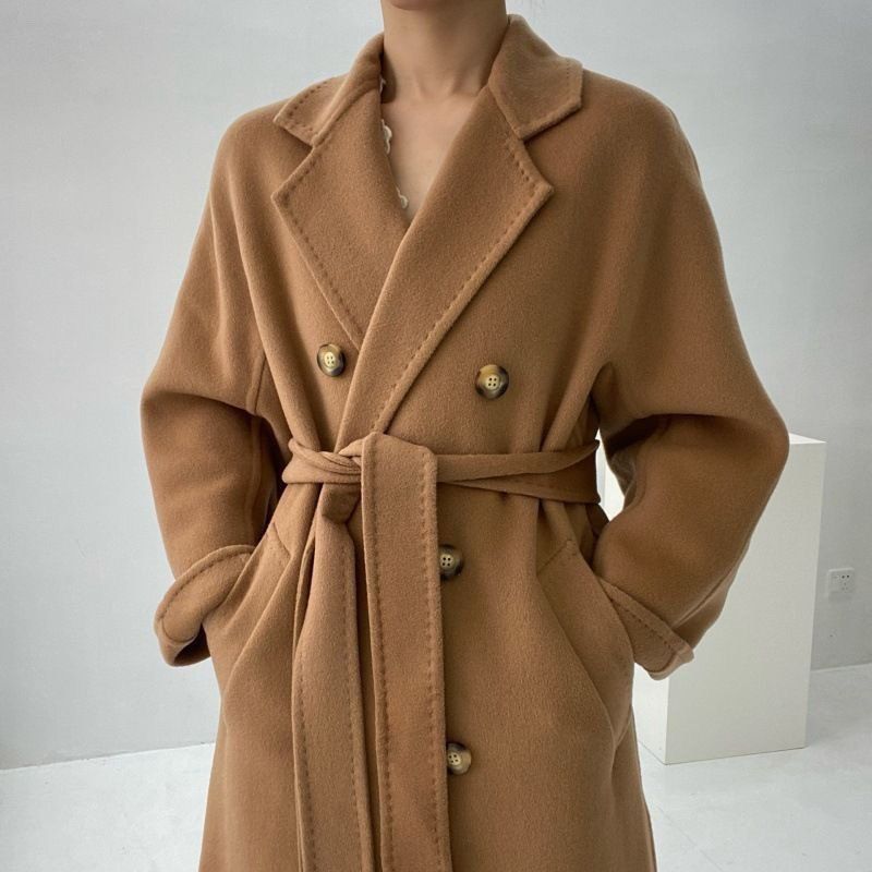 经典801双面羊绒大衣长款