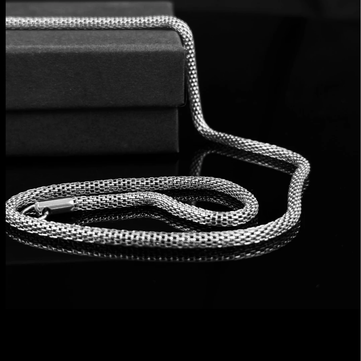 钛钢项链 龙鳞项链男士小众锁骨链国潮ins风嘻哈时尚简约百搭素链