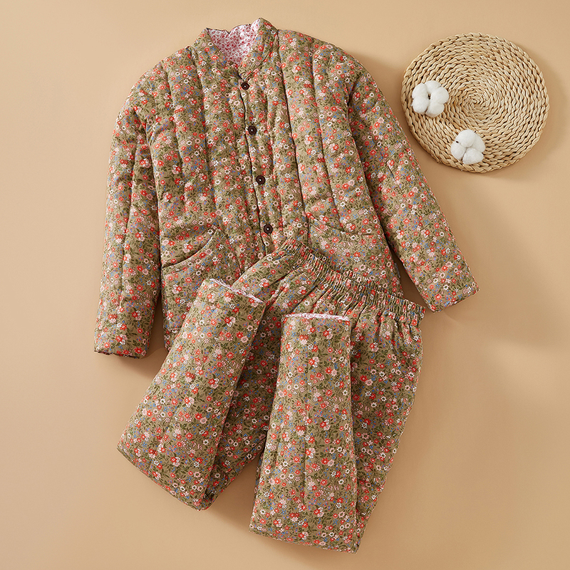 成人棉袄棉裤套装纯棉花手工棉衣冬季加厚保暖居家内胆女士棉套服