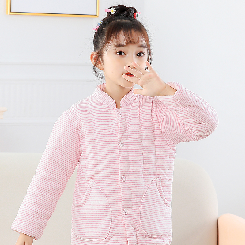 中大童手工纯棉花棉袄男女宝宝秋冬季加厚保暖棉外套居家棉衣棉服