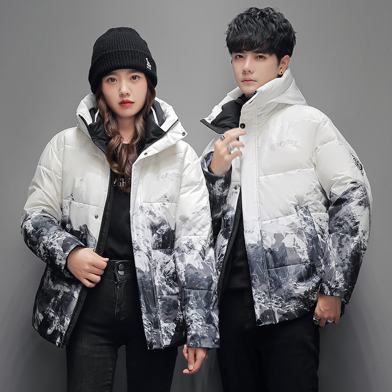 2023户外冬季户外羽绒衣服男潮流雪山时尚连帽情侣保暖羽绒外套