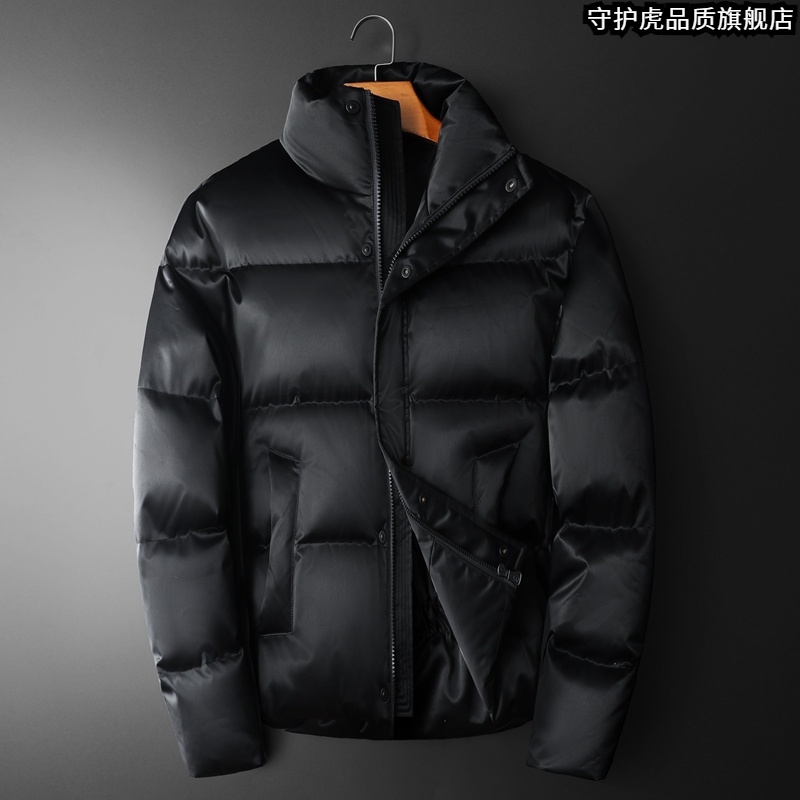 大码欧洲站潮牌立领羽绒服2023秋冬季新款时尚白鸭绒保暖加厚棉衣