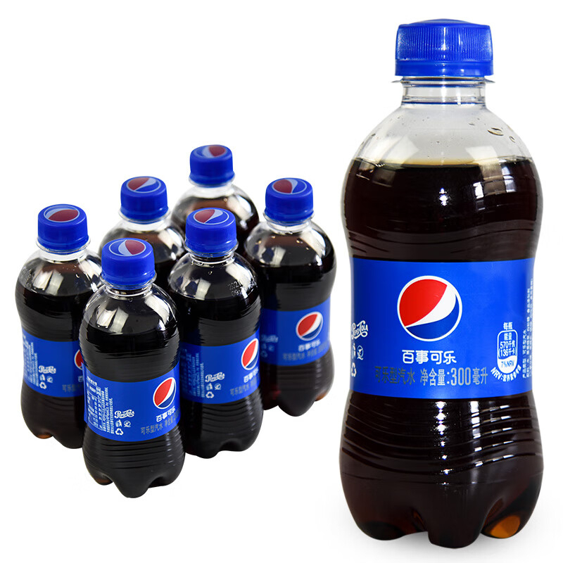 【6瓶】可乐碳酸饮料300ml*六瓶迷你小瓶装可乐福利畅饮